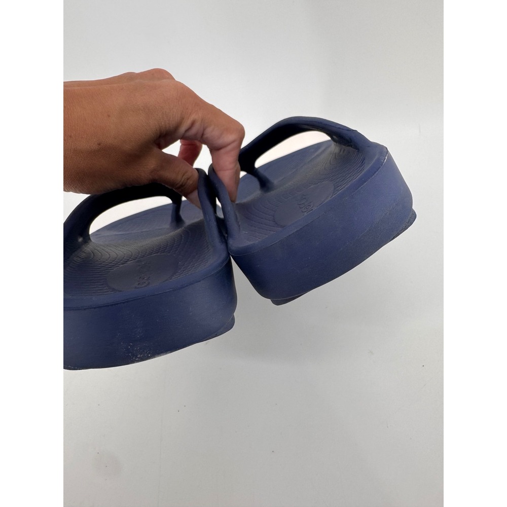OOFOS OOriginal Sandal Women Size 6 Navy Blue Recovery Flip Flops - Picture 6 of 10